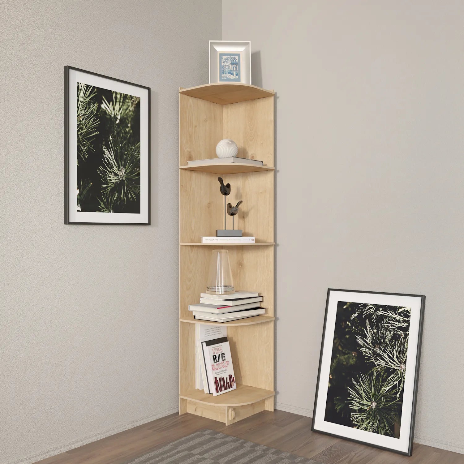 Tall Corner Bookshelf - Foter